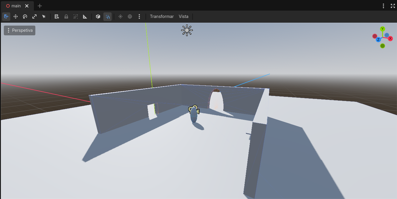 Screenshot of a game in development